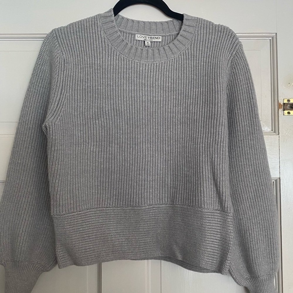 gray sweater